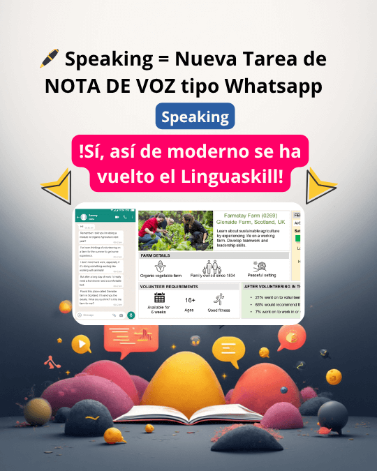 Imagen sobre Speaking: nueva tarea de nota de voz en Linguaskill